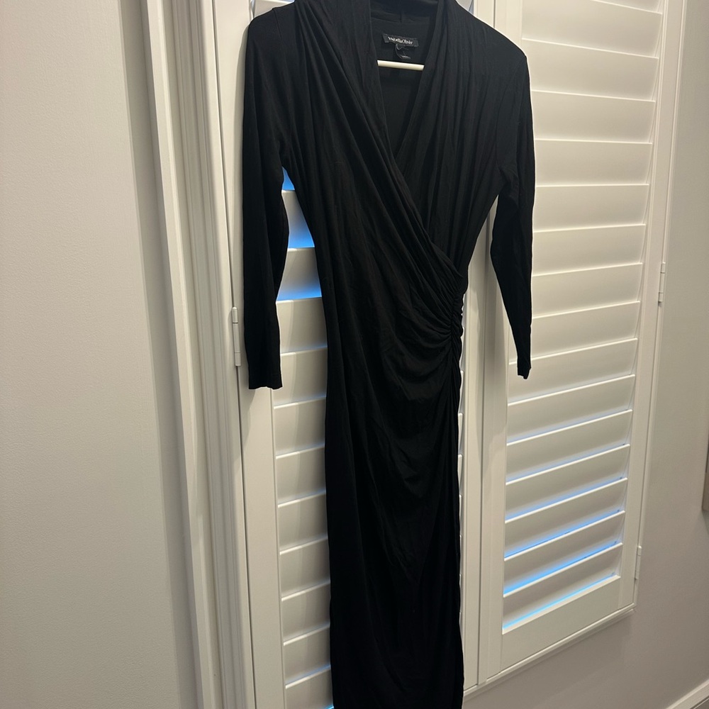 Isabella Oliver Black Long Sleeve Dress Maternity/flex